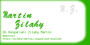 martin zilahy business card